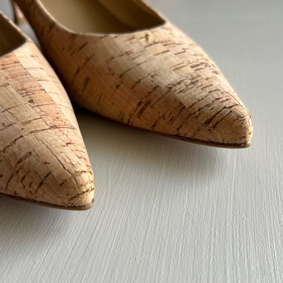 Stuart Weitzman Poco Cork Kitten Heels - Picture 2 of 11